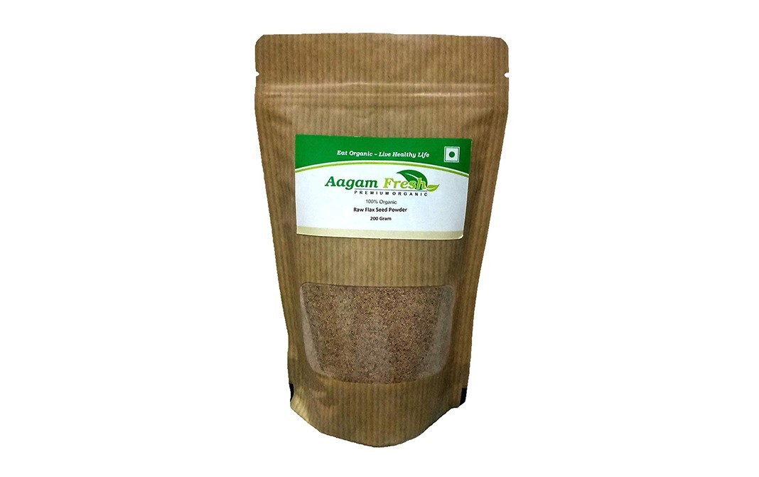 Aagam Fresh Raw Flax Seed Powder    Pack  200 grams